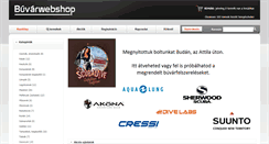 Desktop Screenshot of buvarwebshop.hu