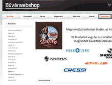 Tablet Screenshot of buvarwebshop.hu